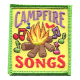A blazing campfire is surrounded by dancing musical notes of various colours.