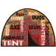 Camping Wordle (Iron-On)