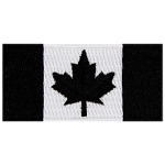A black flag of Canada.