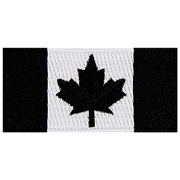 A black flag of Canada.