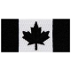 Black Canada Flag 2.5x1.5 (Peel & Stick)
