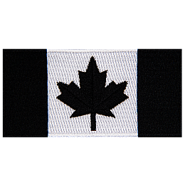 A black flag of Canada.
