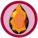 Topaz Pink Circle Badge (Iron-On)