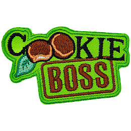 The words Cookie Boss have the two Os in Cookie replaced with cookies.