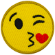Emoji Blowing A Kiss (Iron-On)