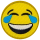 Emoji Laughing with Tears (Iron-On)