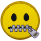 Emoji Lips Sealed (Iron-On)