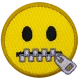Emoji Lips Sealed (Iron-On)