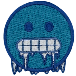 A cold emoji face.