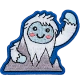 Kawaii Waving Yeti (Iron-On)