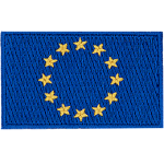 A blue flag with a circle of yellow stars.