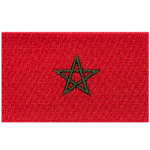 The flag of Morocco.