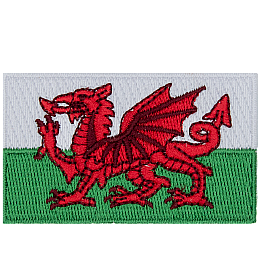 The Wales flag consists of a red dragon passant on a green and white field.