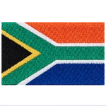 The flag of South Africa.