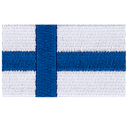 The flag of Finland.