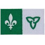 Franco-Ontario Flag (Iron-On)