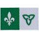 Franco-Ontario Flag (Iron-On)