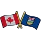 Canada Alberta Friendship Flag (Iron-On)