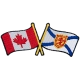 Canada Nova Scotia Friendship Flag (Iron-On)