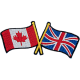 Canada UK Friendship Flag (Iron-On)