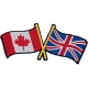 Canada UK Friendship Flag (Iron-On)