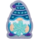 Gnome with Snowflake - Metallic (Iron-On)
