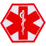 The red medical alert symbol.