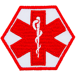 The red medical alert symbol.