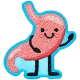 Kawaii Stomach (Iron-On)
