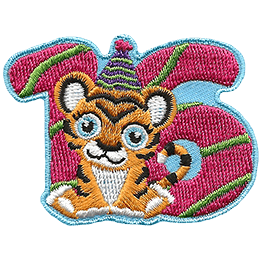 Sixteen Celebrating Tiger (Iron-On)