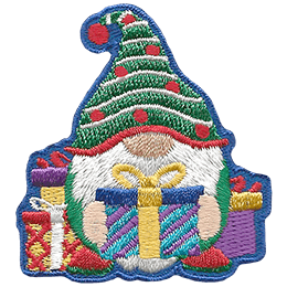 Gnome with Presents (Iron-On)  
