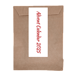 A manila envelope with the words Advent Calendar 2025.
