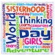 World Thinking Day Wordle - Woven Label (Iron-On)