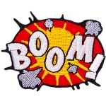 The word Boom in comic book style.