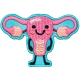 Kawaii Ovaries & Uterus (Iron-On)