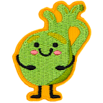 This round gallbladder rests its arms on its belly and smiles with its kawaii face.