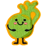 This round gallbladder rests its arms on its belly and smiles with its kawaii face.