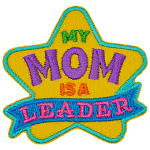 The words My Mom Is A Leader are on a gold star.