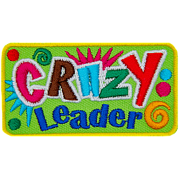 The words Crazy Leader are in multi-coloured letters surrounded by confetti.