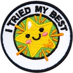 A smiling star underneath the words I Tried My Best.