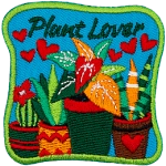 A bunch of potted plants are under the words Plant Lover.