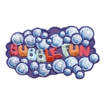 The words Bubble Fun are surrounded by bubbles.