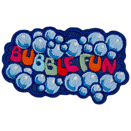 The words Bubble Fun are surrounded by bubbles.