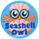 Seashell Owl (Iron-On)