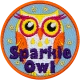 Sparkle Owl - Metallic (Iron-On)