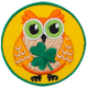 Shamrock Owl (Iron-On)