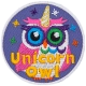 Unicorn Owl - Metallic (Iron-On)