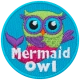 Mermaid Owl (Iron-On)  