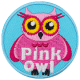 Pink Owl (Iron-On)