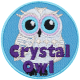 Crystal Owl - Metallic (Iron-On)